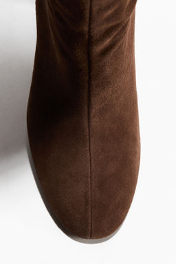 Botas a la rodilla en serraje afelpado - H&m фото 4