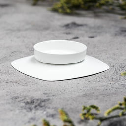 Металлический подсвечник на 1 свечу «Таблетка», 1.5×7 см, белый