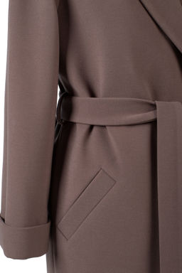 01-11971 Пальто женское демисезонное (пояс) - El podio фото 10