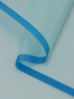 Цена за 20 шт. Пленка для цветов, «Полупрозрачная кайма», синяя, 57×57 см