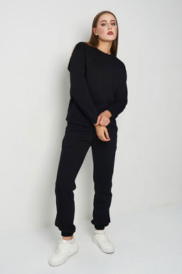 Арт. 2908Костюм женский с начесом 44-52 (5 шт) Цвет:черный