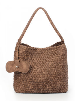 LACCOMA сумка СУ1053-0-винтаж коричневый эко кожа хлопок