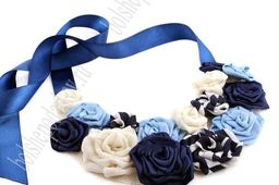 Лента атласная 0,6 см*25 ярд (10 бобин) SF-1362, синий №122 - No name фото 2