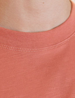 Футболка из фактурного полотна из 100% хлопка