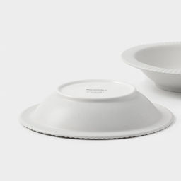 УЦЕНКА Набор тарелок глубоких 2 шт. Magistro Jarwah Lausanne 21.3×4 см, серый