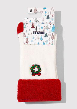 Y?lbas? Temal? Ekru Corap - Mavi фото 3