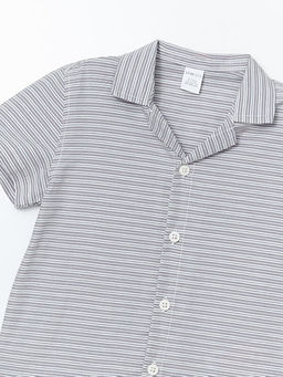 K?sa Kollu ?izgili Erkek ?ocuk G?mlek