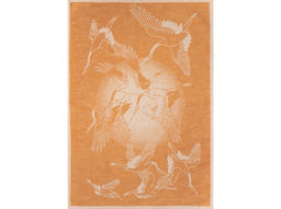 7с-128ЯК 50*70 Полотенце Журавли и солнце цв. оранжевый (многоцветный) - Текс-дизайн фото 2