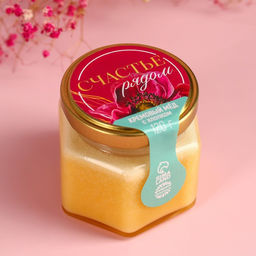 Подарочный набор Цвети от счастья: крем-мёд с хлопком 120 г, чай чёрный с апельсином и шоколадом 50 г - Фабрика счастья фото 6