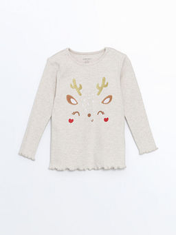 Bisiklet Yaka Nak??l? K?z Bebek Pijama Tak?m? - Waikiki фото 2