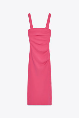 PLEATED MIDI DRESS - Zara фото 6