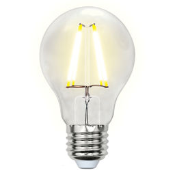 LED-A60-8W/WW/E27/CL GLA01TR Лампа светодиодная. Форма "A", прозрачная. Серия Air. Теплый белый свет (3000K). Картон. ТМ Uniel
