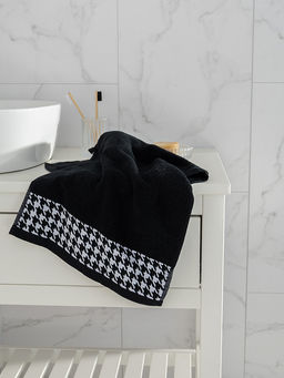 Полотенце для рук 35x70 черный махровая ткань