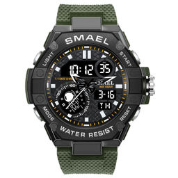 Часы наручные Smael электронные SM8068army-green