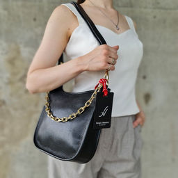 Женская кожаная сумка через плечо Sergio Valentini SV-0133-1  фото 4