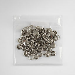 Цена за 20 шт. Кнопка рубашечная, закрытая, d = 9,5 мм, цвет никель - Simaland фото 3