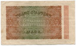 20000 марок 1923 года Германия