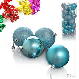 Елочные шары 20 штук 6 см / HX-3/8 /уп 30/ синие - Галеонтрейд фото 2