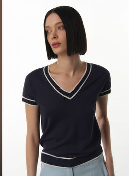 Conso/KJS 230738 - dark blue/milk Футболка Женская