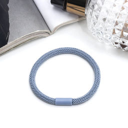 Цена за 12 шт. Резинка для волос «Спорт элит», орнамент сеточка, 5 см, голубая