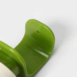 Дозатор для мыла Доляна, 350 мл, 1988 см, белый/зелёный  фото 3