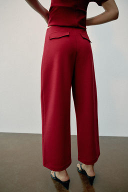PANTAL?N ANCHO / Burgundy - Zara фото 6