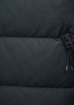 Kapusonlu Yesil Sisme Mont - Mavi фото 8