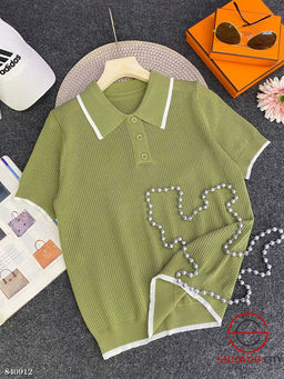 Футболка женская поло на пуговицах - Bruno фото 8