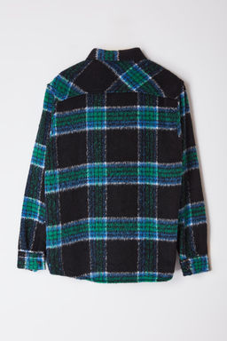 TRENDYOL MAN Ekru Unisex Oversize Fit K?sl?k Kareli Oduncu Gomlek Ceket TMNAW25GO00024 - Trendyolmilla фото 8