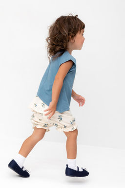 КР 400683/айвори,голубика к561 шорты д/дев яс