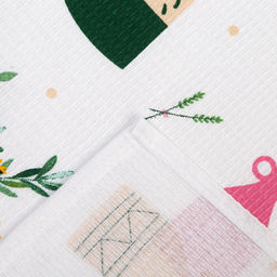 Набор кухонных полотенец Доляна Garden life 35х60см-7шт, 100% хлопок  фото 28