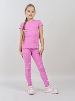 CRB wear / CWKG 70517-45 Брюки модель легинсы для девочки,сиреневый