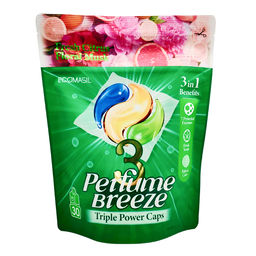 ECOMASIL Капсулы для стирки белья / 3 Perfume Breeze Triple Power Caps, 30 шт. x 11 г