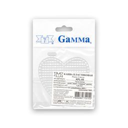 Канва KPL-05 Gamma пластиковая 100% полиэтилен 7 x 8 см 10 шт сердце малое  фото 4