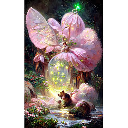 Мозаика алмазная "Домик Фей" 20*30 см.