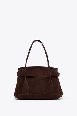 LEATHER CITY BAG - Zara фото 3