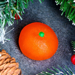 Цена за 2 шт. Фигурное мыло Мандарин 4х4х4см