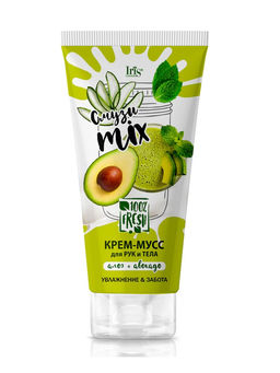 БелорэкБР Смузи miх Крем-Мусс для рук и тела Алоэ+Авокадо, 180 мл