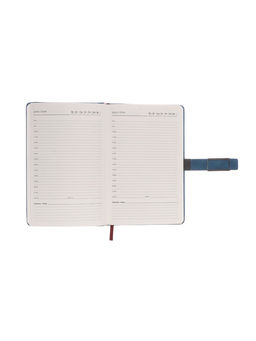 Ежедневник недатированный А5, с хлястиком, 112 листов, в линейку, пвх, синий - Simaland фото 9