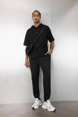 DeFactoFit Sporcu Jogger Esofman Alt? Standart Fit Beli Pacas? Lastikli Cepli