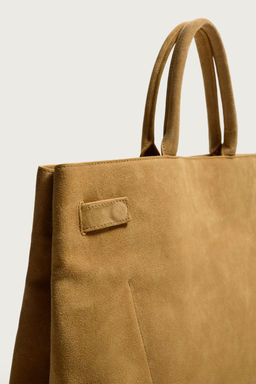 BOLSO DE MANO PIEL CINTUR?N / Marr?n Caramelo - Zara фото 6