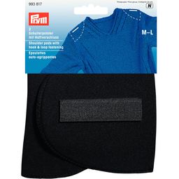 PRYM 993817 Полумесяц плечевые накладки разм. M-L, с креплением черные