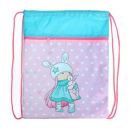 Мешок для обуви с карманом 420 х 340 мм, Calligrata МСО-7С, (мягкий полиэстер, плотность 210D), Тильда