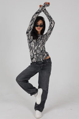 Лонгслив облегающий повседневный skims