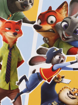 Цена за 20 шт. Тетрадь А5, 48 листов в клетку "Звери"