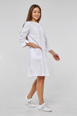 Халат женский 129 TC. Цвет: белый - Стильб фото 2