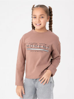 Лонгслив детский "Момент" кофе