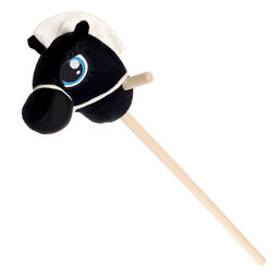 Мягкая игрушка Конь-скакун, на палке, МИКС, чёрная