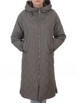 9610 GRAY/GREEN Куртка стеганная демисезонная женская (100 гр. холлофайбер) - Fashion фото 3