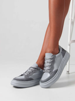 Кеды 148.lusi22gr.Серый+серая замша